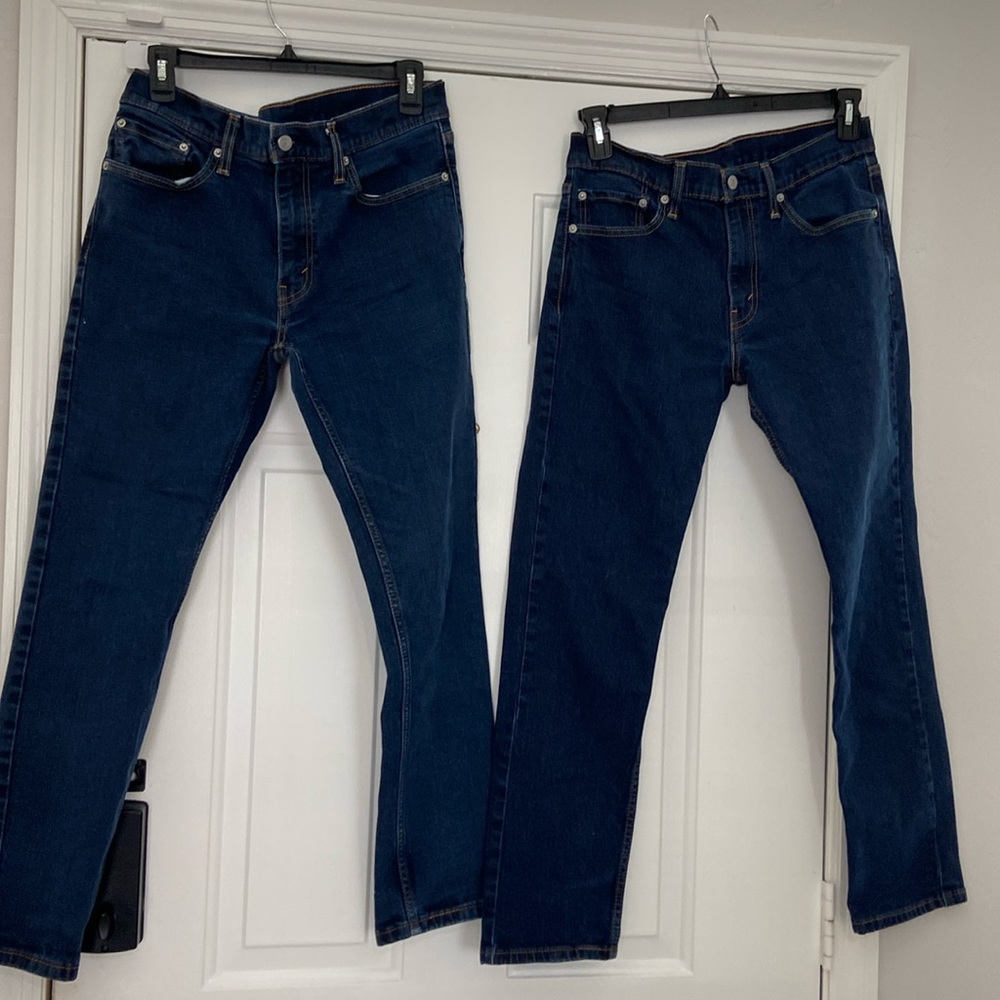 2 pairs of Men’s 511 Levi Strauss and Company jeans size 33 wide 30 long